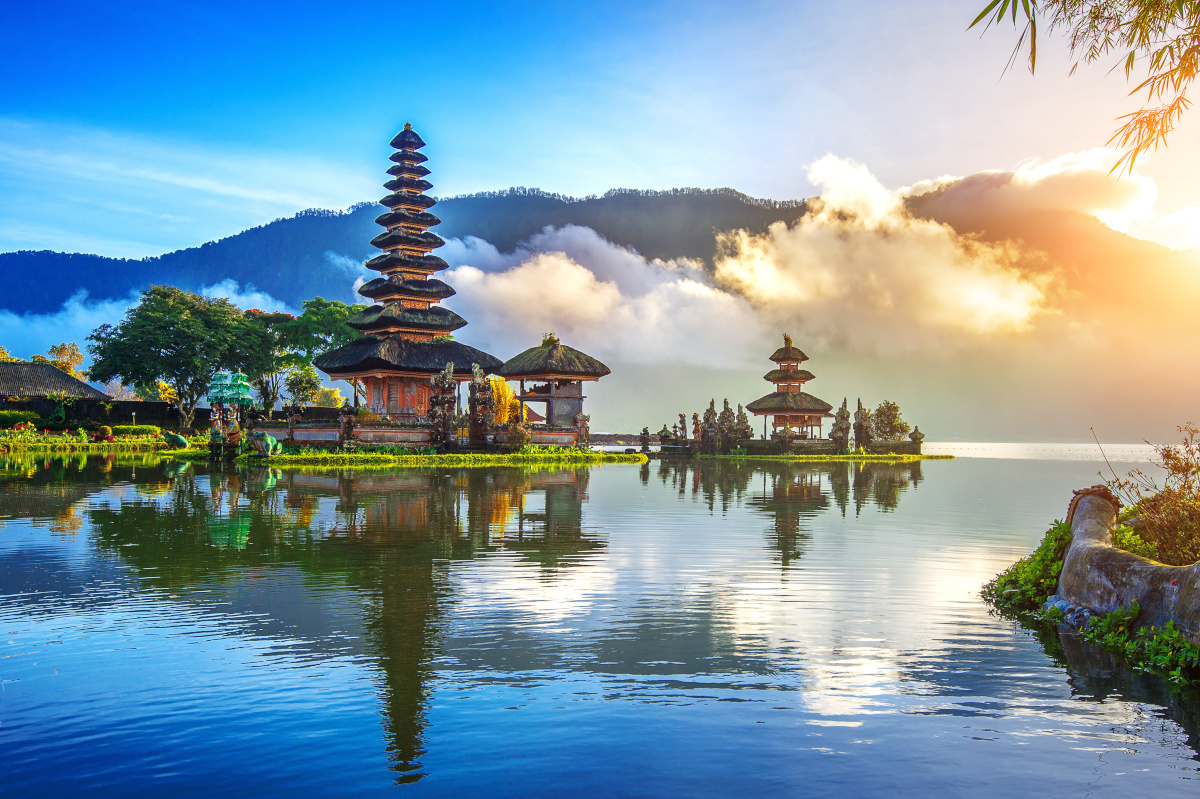 pura ulun danu bratan temple in Bali,