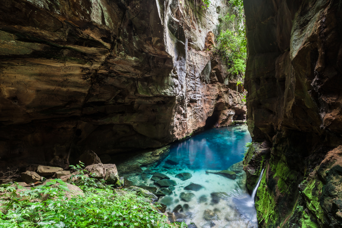 Encanto Azul - Natural Lake at Riachao, Maranhao, Brazil