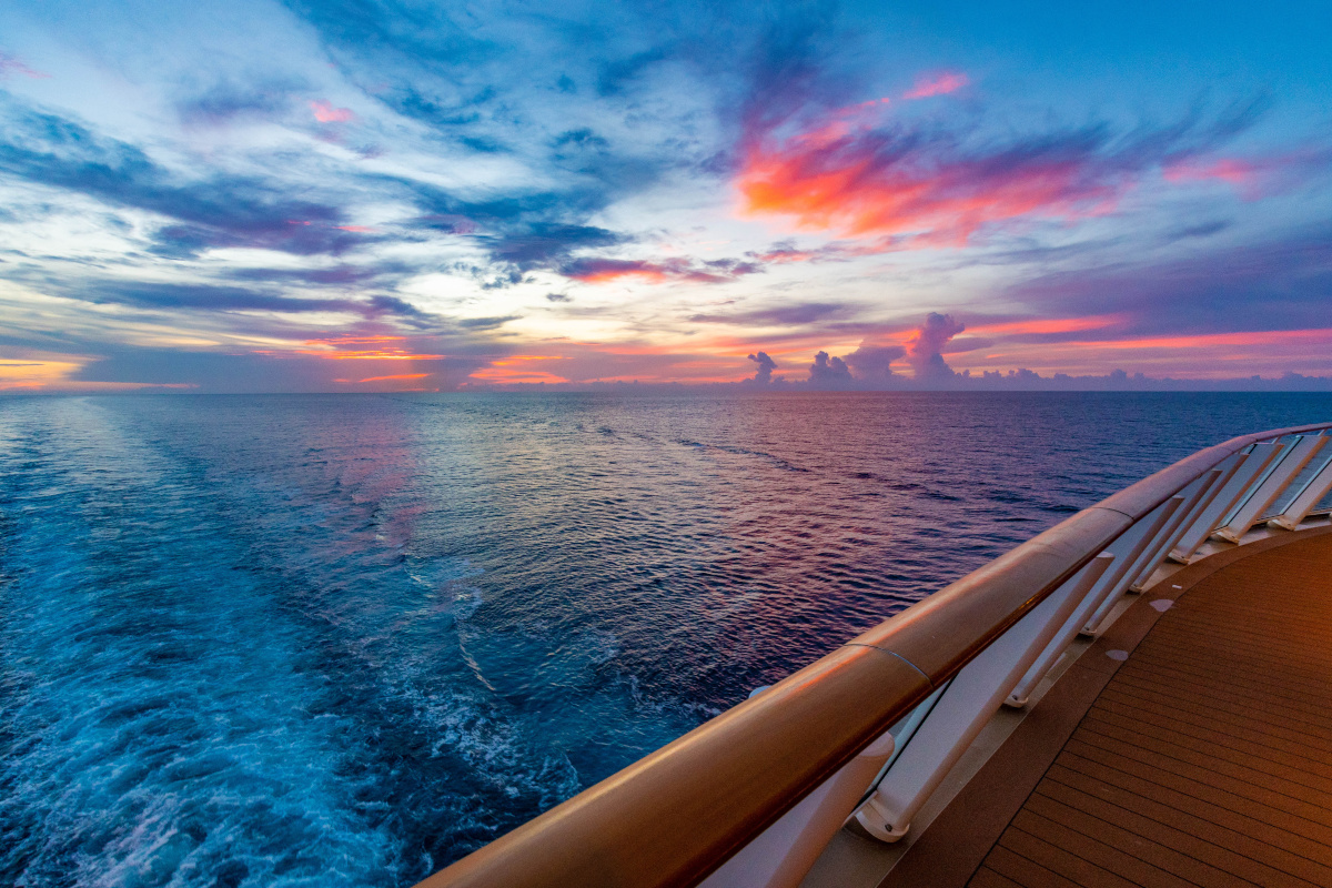 Sunset From A Cruise Ship