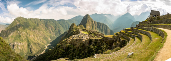 View of the Lost Incan City of Machu Picchu near Cusco, Peru.
