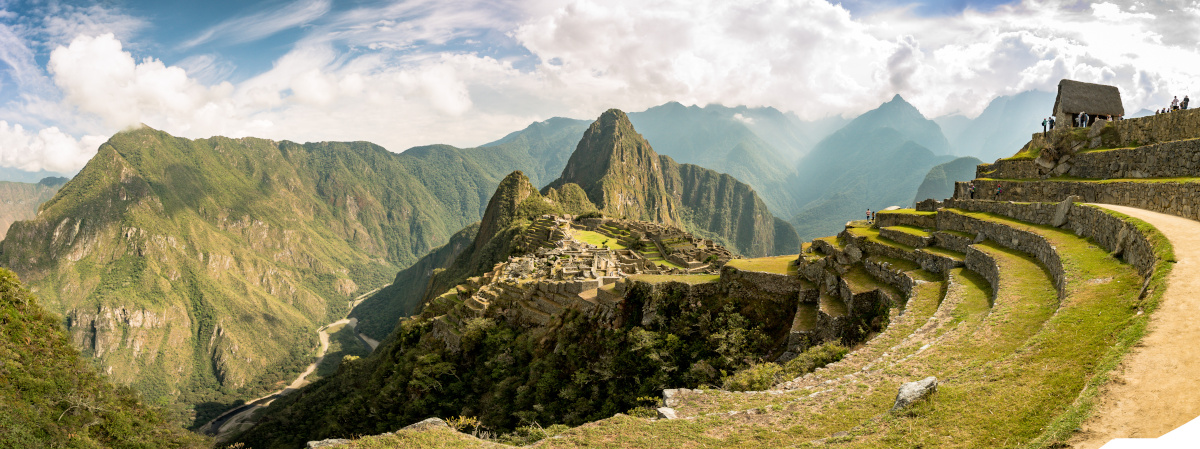 View of the Lost Incan City of Machu Picchu near Cusco, Peru.