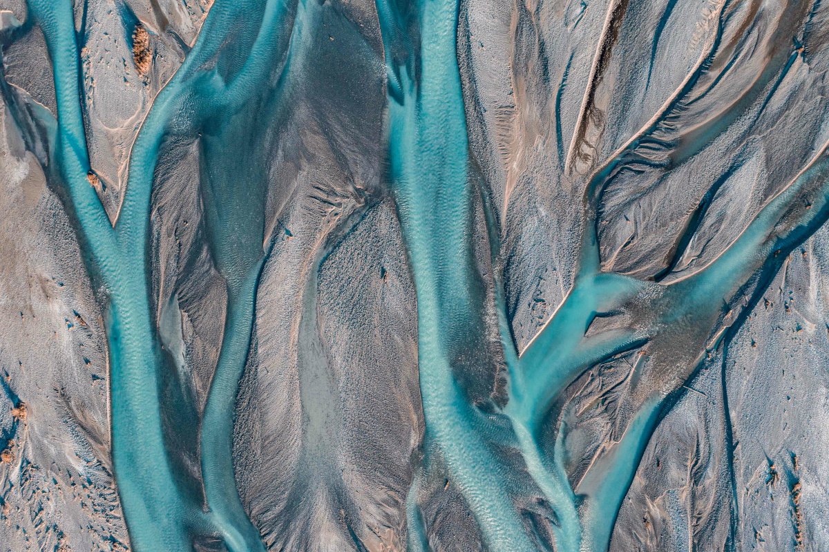New Zealand Braided River