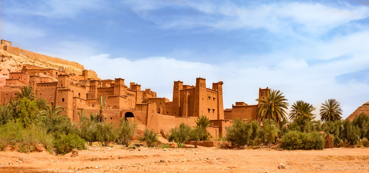 Kasbah Ait Ben Haddou near Ouarzazate Morocco. UNESCO World Heritage Site
