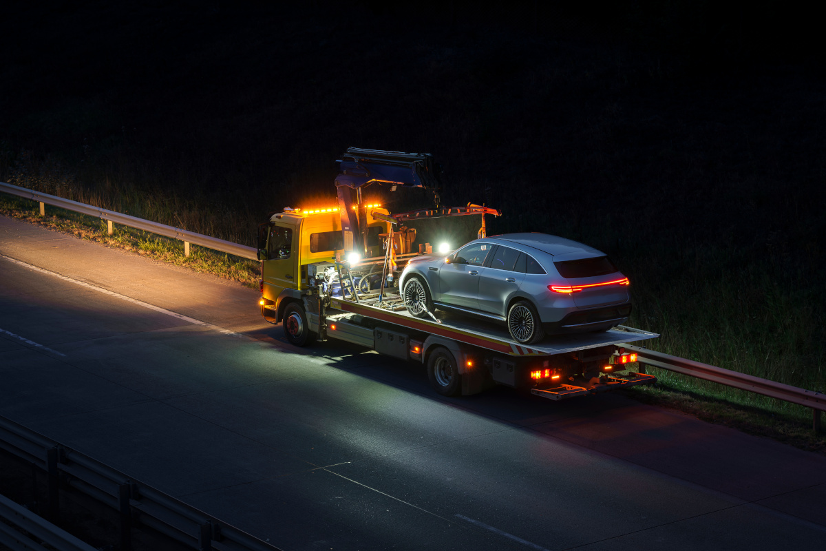 Broken down car