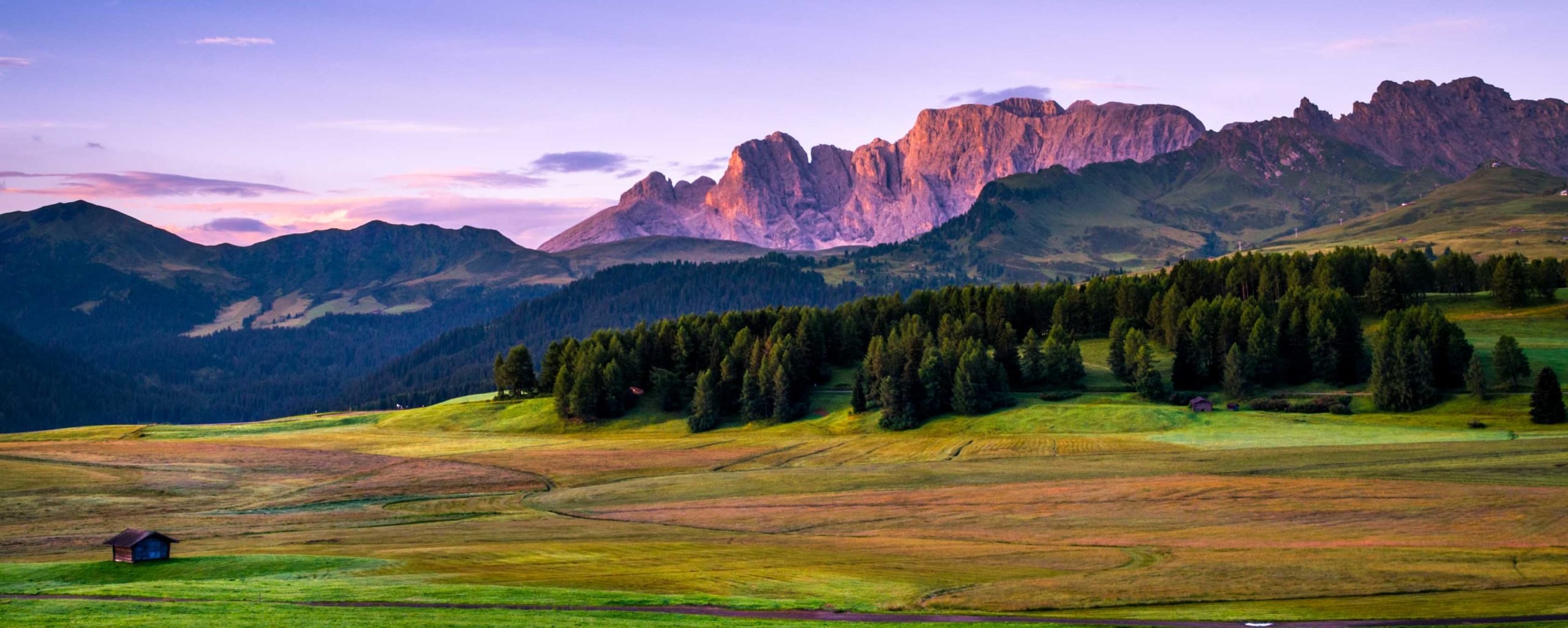 Forests and mountains of Italy countryside